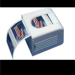 Stamp dispenser for home or office with a roll of 100 Stamps
